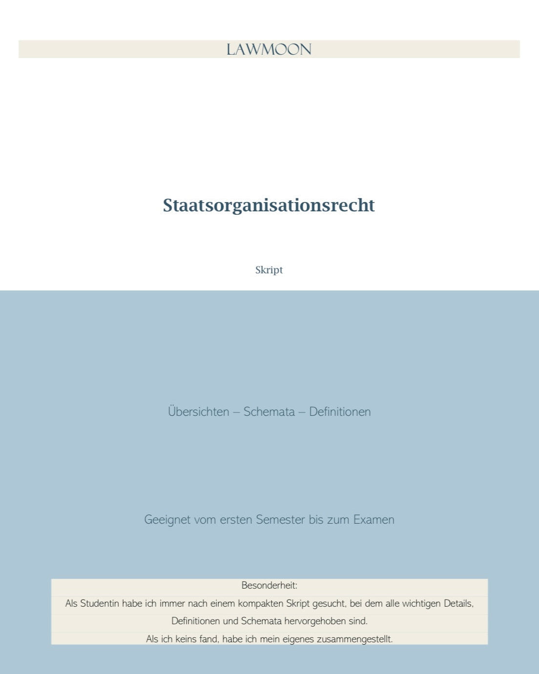 Juraskript, Staatsorganisationsrecht, Skript, Jurastudent