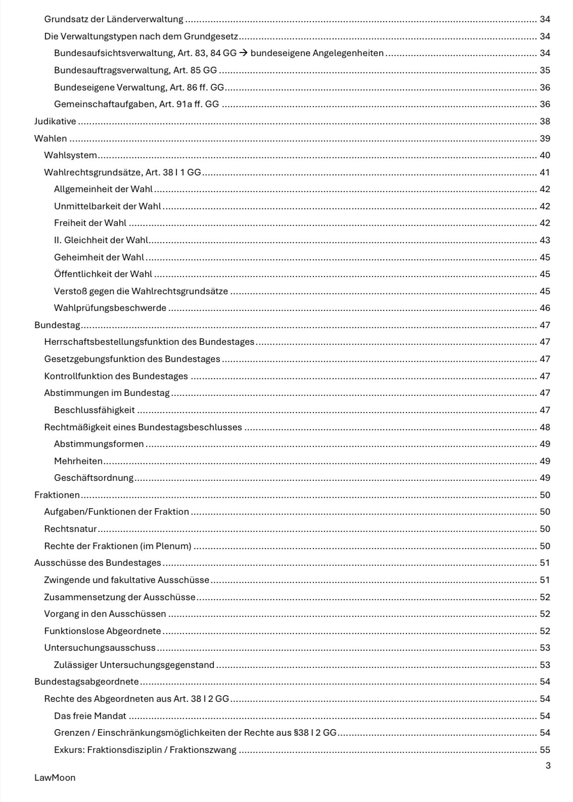 Juraskript, Staatsorganisationsrecht, Skript, Jurastudent