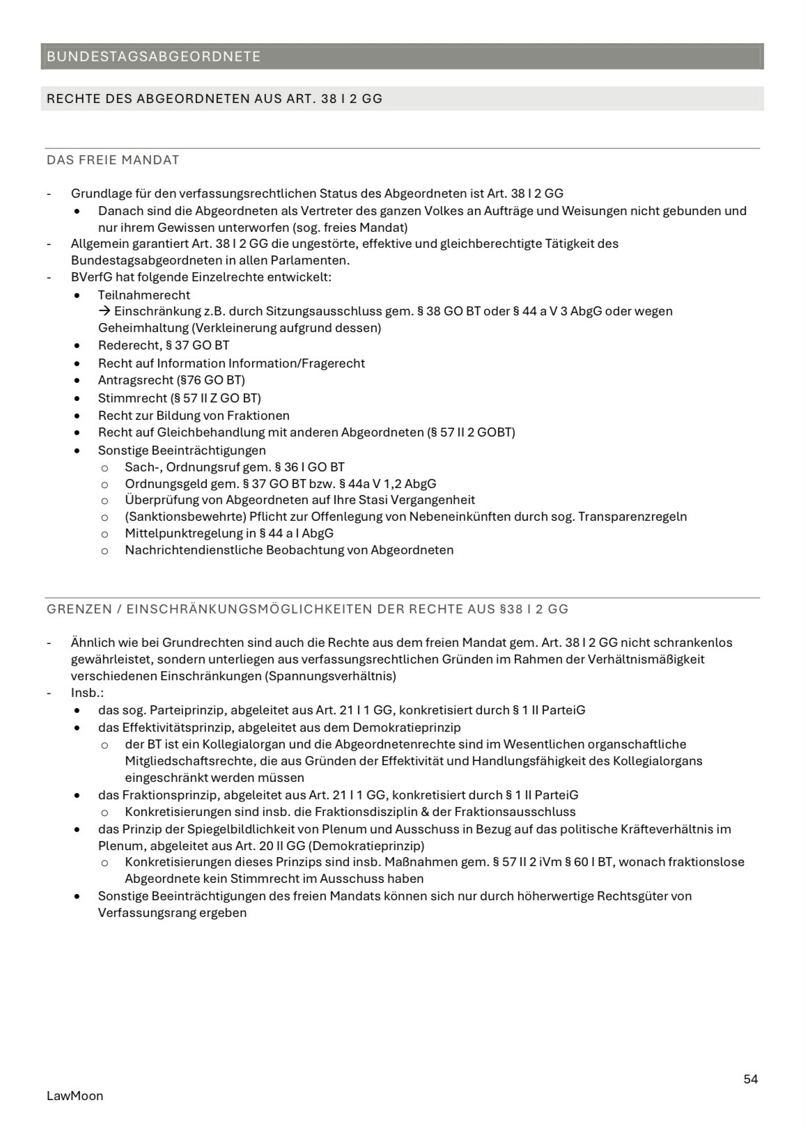 Juraskript, Staatsorganisationsrecht, Skript, Jurastudent