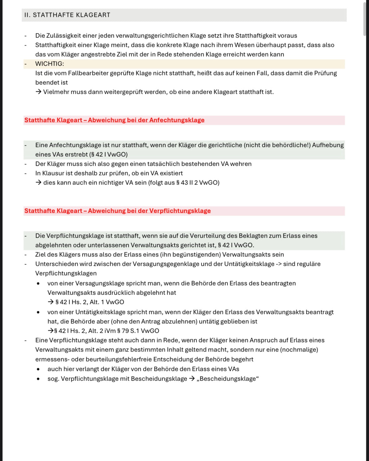 Verwaltungsprozessrecht Skript