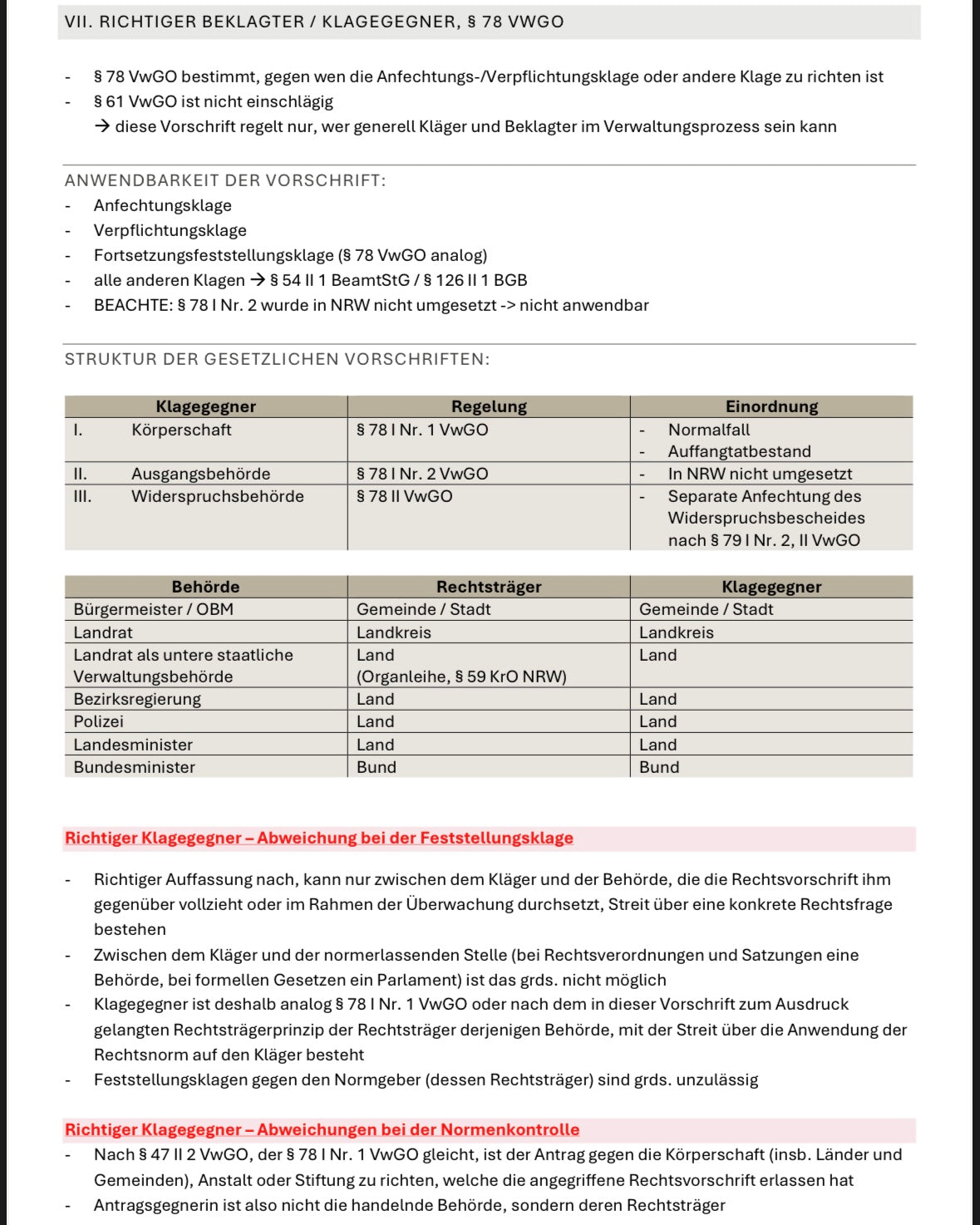 Verwaltungsprozessrecht Skript
