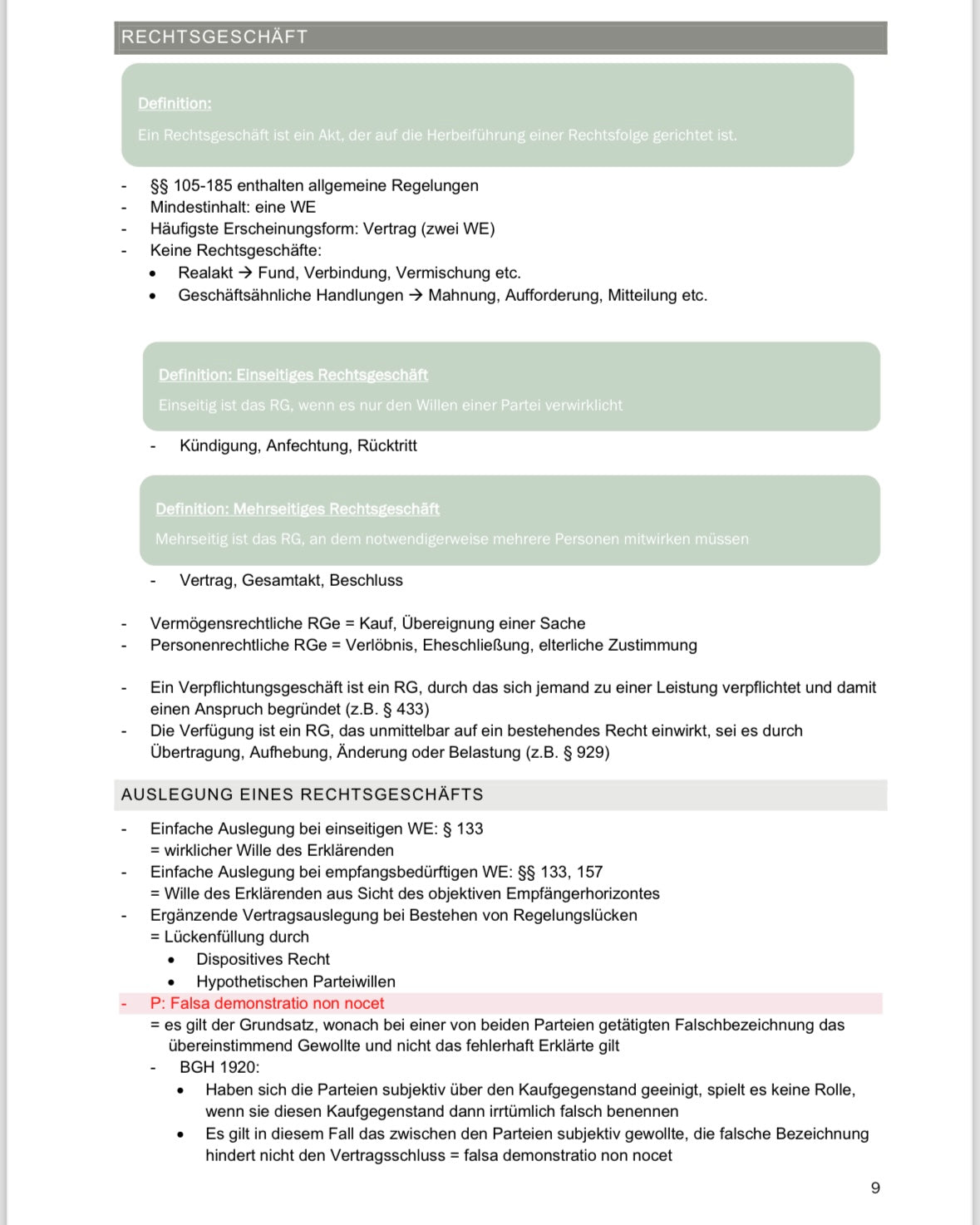Lawmoon Skript für Student, Jurastudium, BGB AT