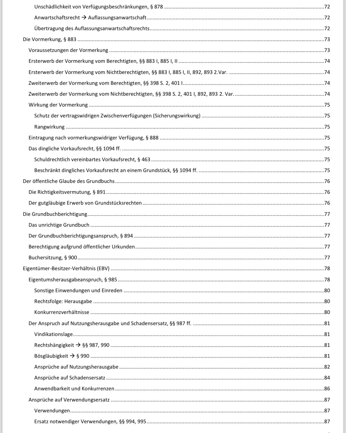 Lawmoon Skript für Student, Jurastudium, Sachenrecht