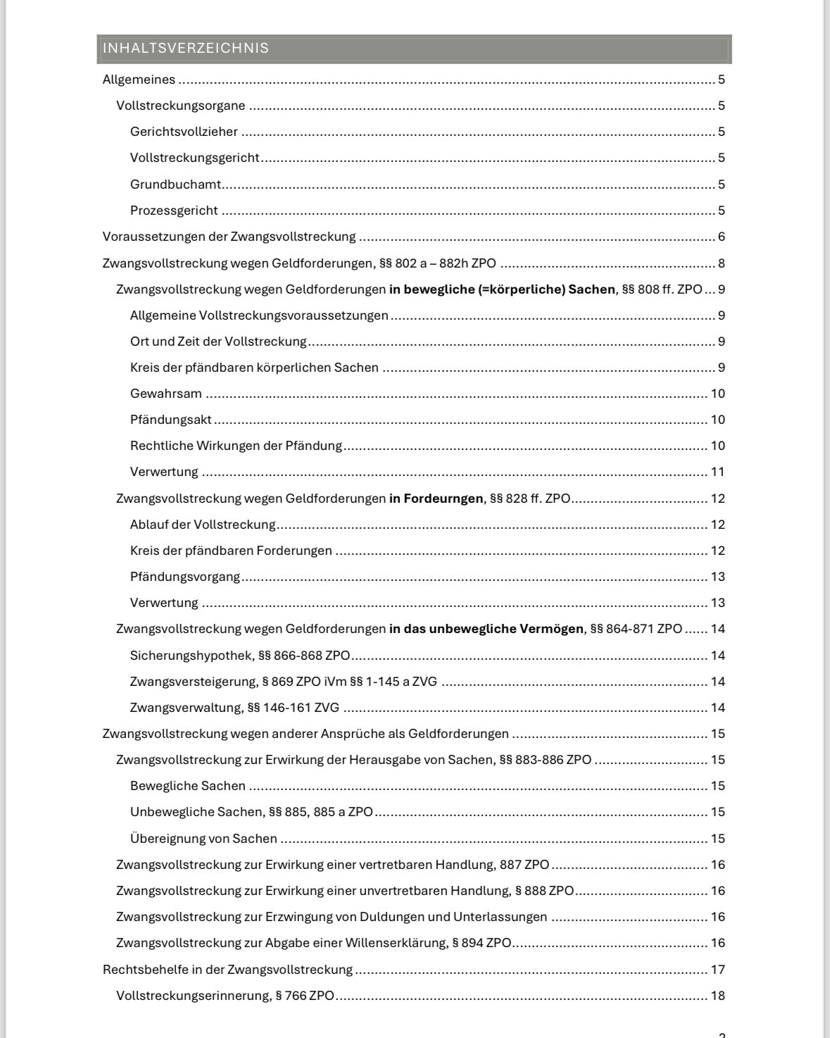 Lawmoon Skript für Student, Jurastudium, Zivilprozessrecht II, ZPO II