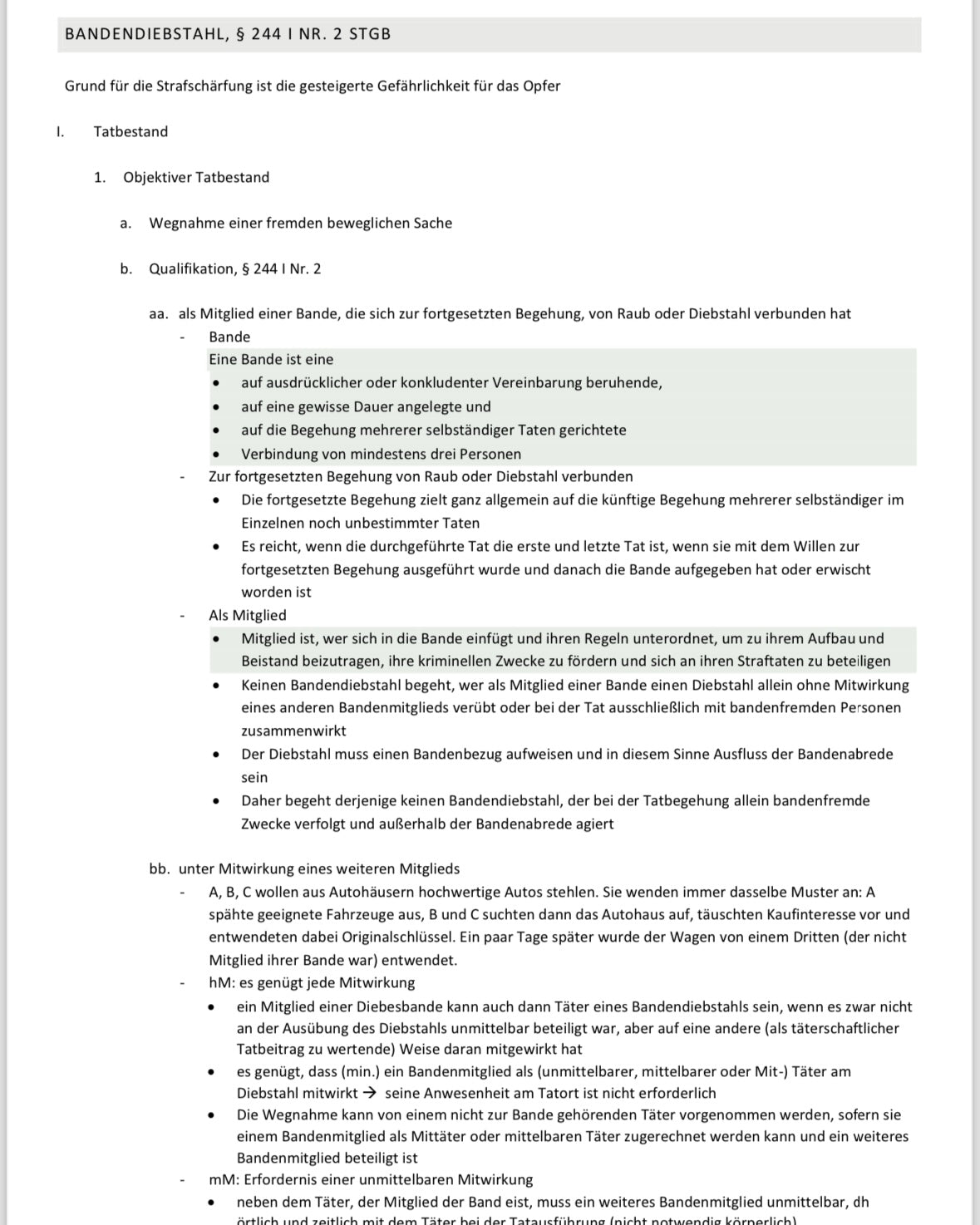 Lawmoon Skript für Student, Jurastudium, Strafrecht BT Vermögensdelikte (VD)