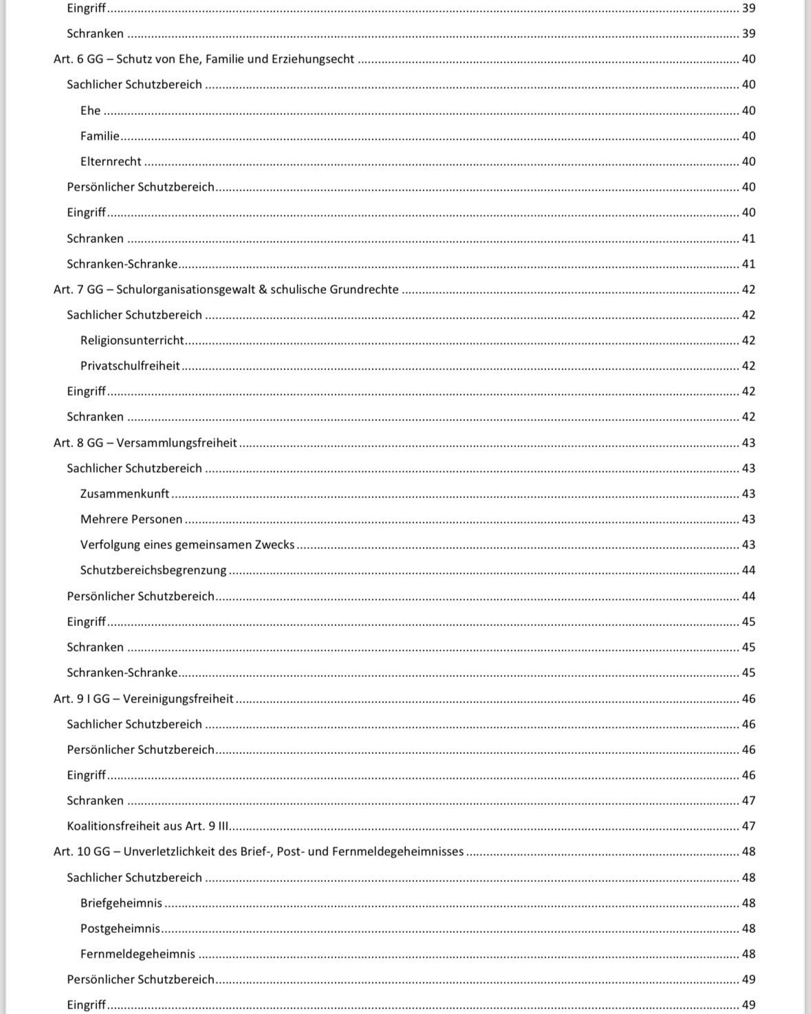 Lawmoon Skript für Student, Jurastudium, Grundrechte