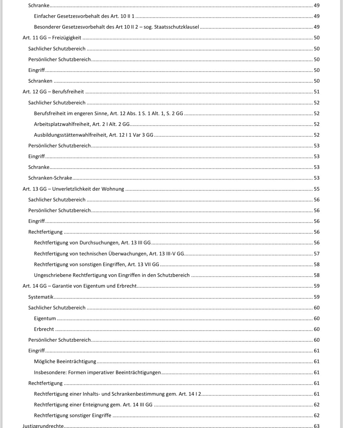Lawmoon Skript für Student, Jurastudium, Grundrechte