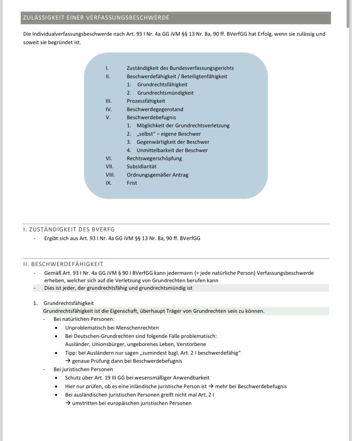 Lawmoon Skript für Student, Jurastudium, Grundrechte