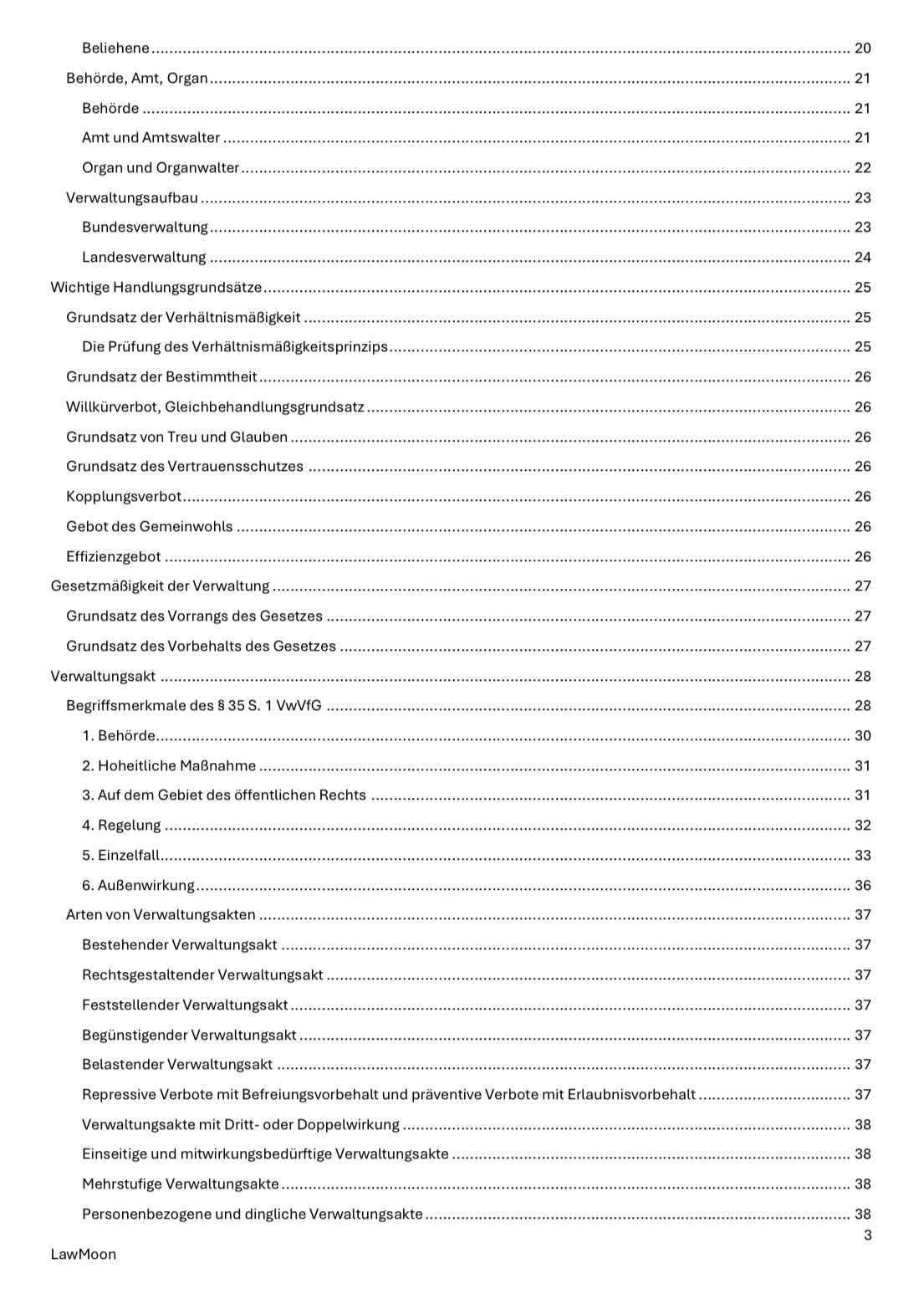 Verwaltungsrecht AT Skript, Student, Jurastudent, Jura