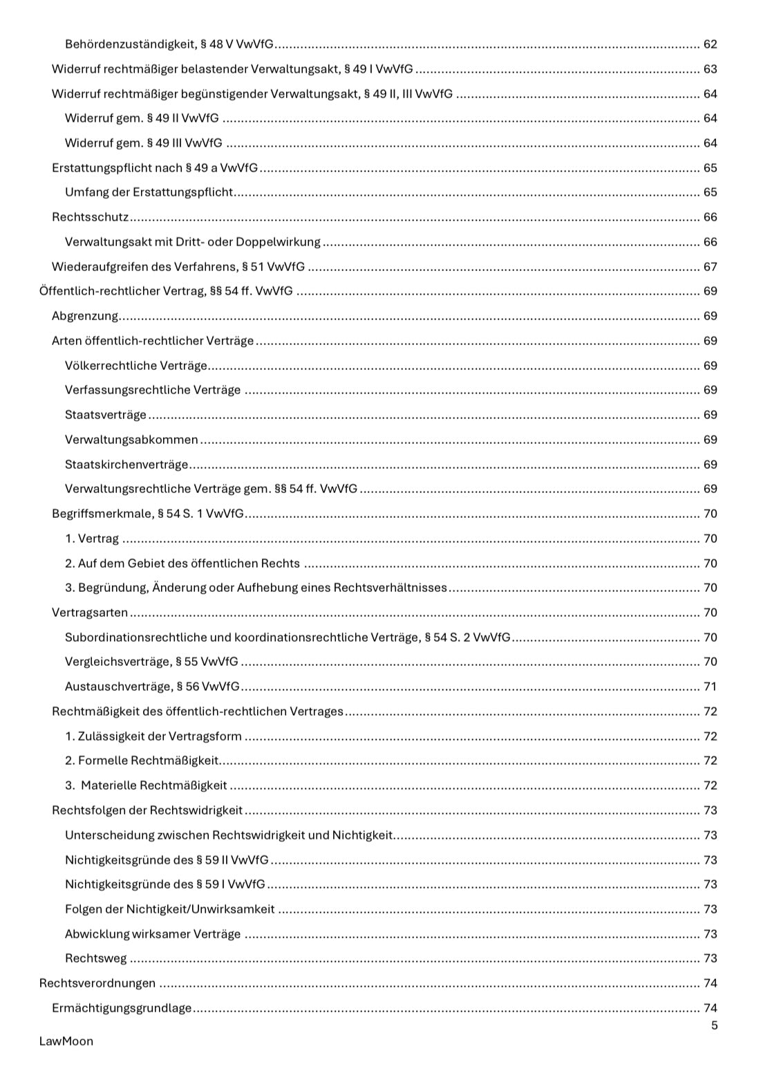 Verwaltungsrecht AT Skript, Student, Jurastudent, Jura