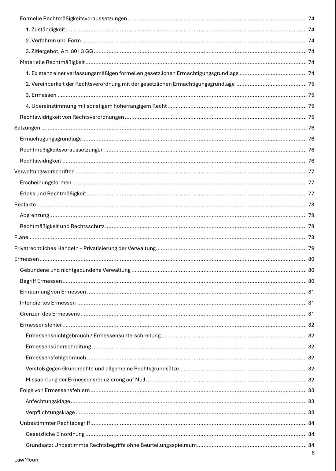 Verwaltungsrecht AT Skript, Student, Jurastudent, Jura