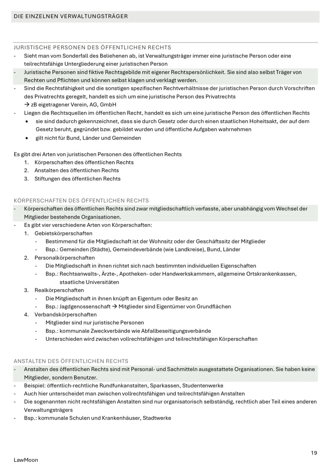 Verwaltungsrecht AT Skript, Student, Jurastudent, Jura