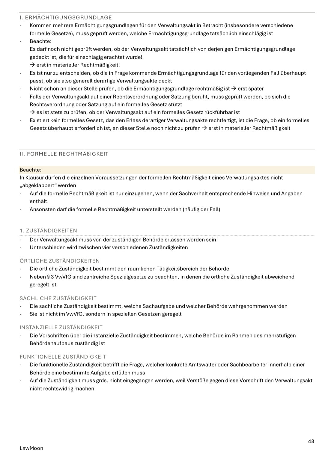 Verwaltungsrecht AT Skript, Student, Jurastudent, Jura