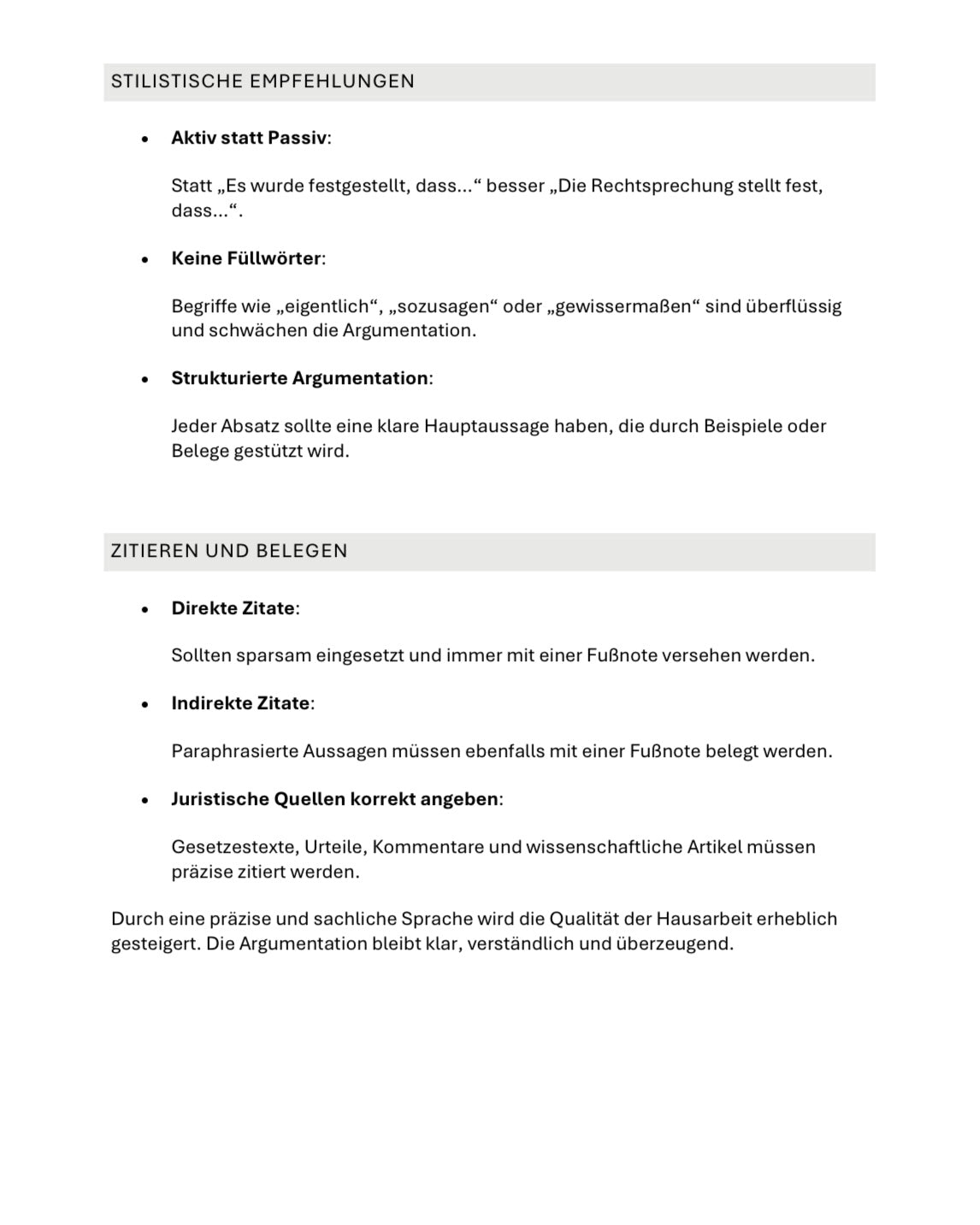 Leitfaden für wissenschaftliche Arbeiten