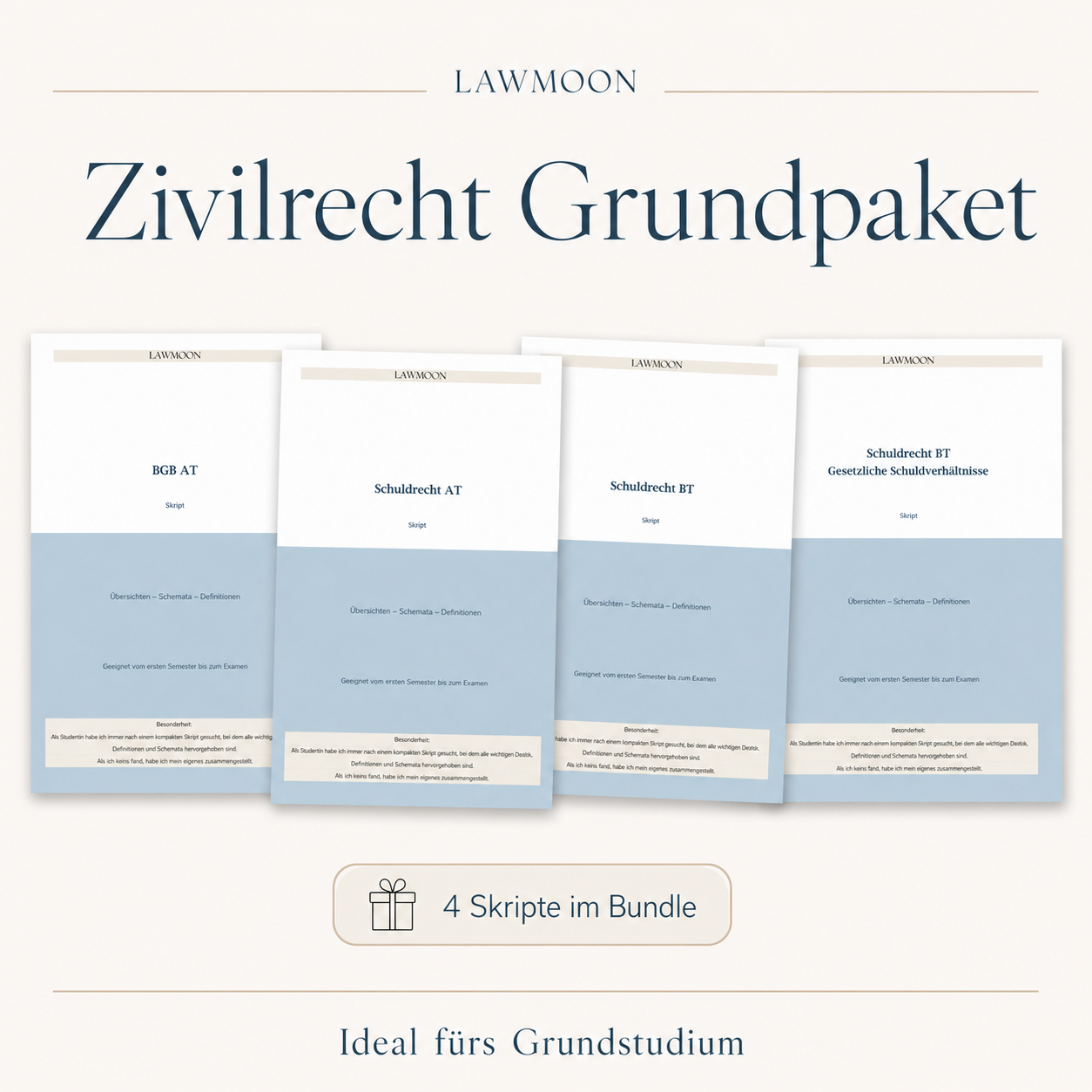 Zivilrecht Grundpaket BGB AT Schuldrecht AT Schuldrecht BT vertragliche Schuldverhältnisse, gesetzliche Schuldverhältnisse 