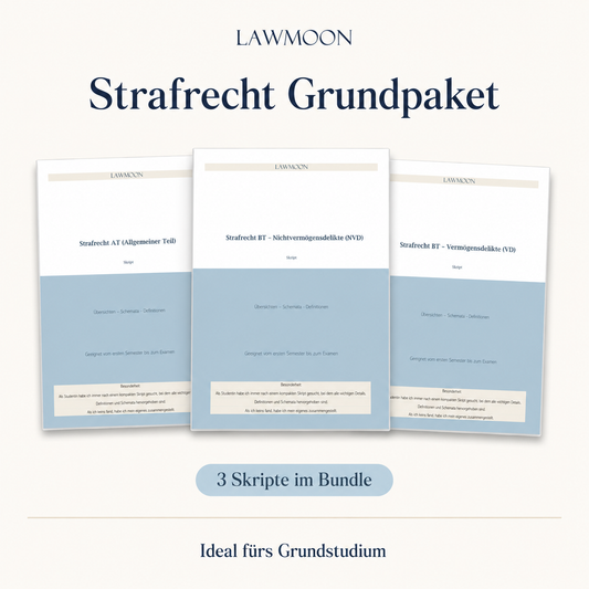 Strafrecht Grundpaket, Strafrecht Allgemeiner Teil Strafrecht Besonderer Teil Vermögensdelikte Nichtvermögensdelikte 