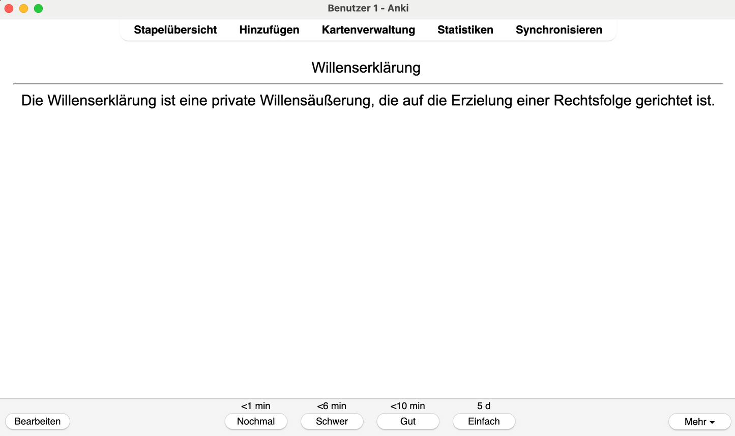 BGB AT Definitionen Jura Jurastudium Karteikarten 