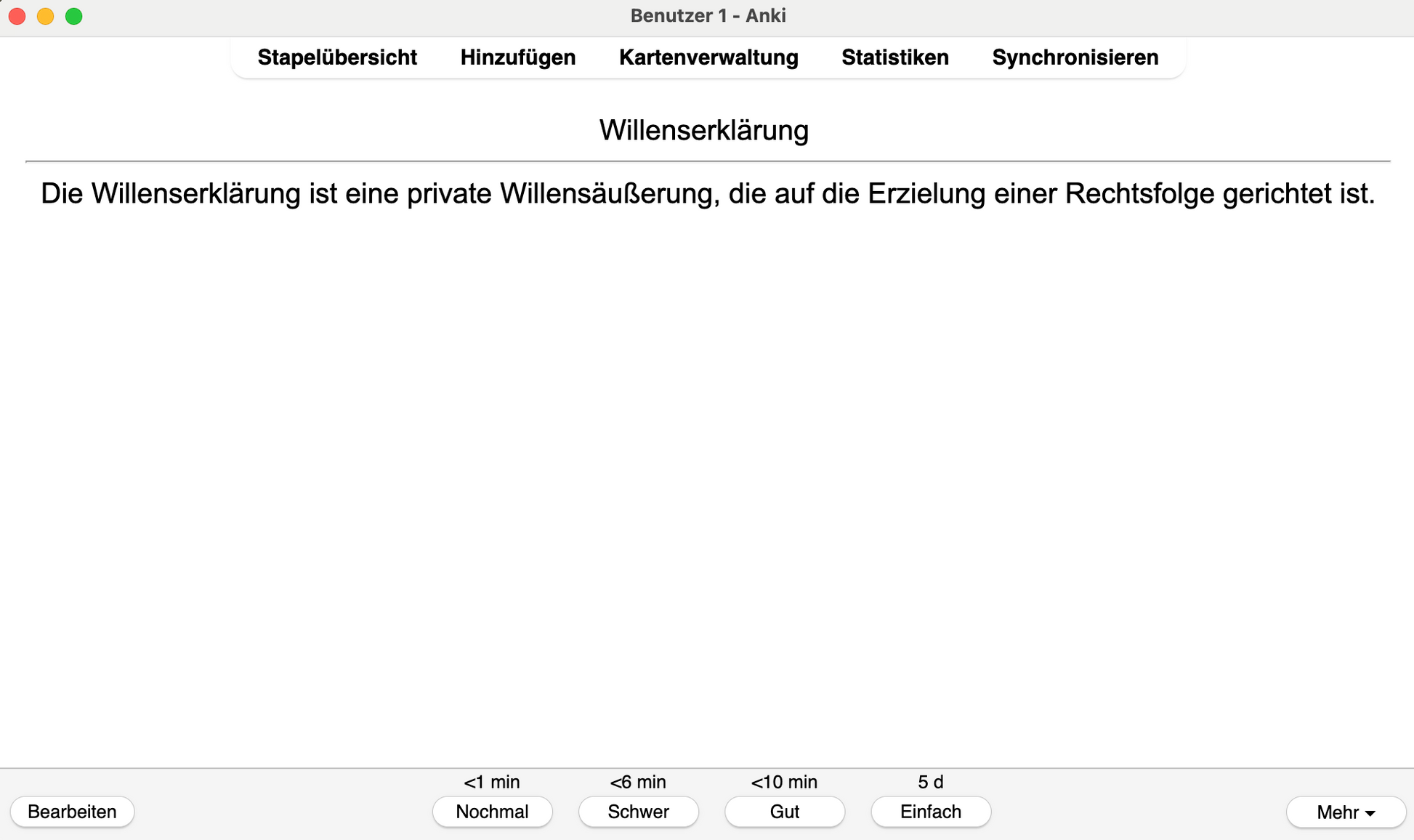 BGB AT Definitionen Jura Jurastudium Karteikarten 
