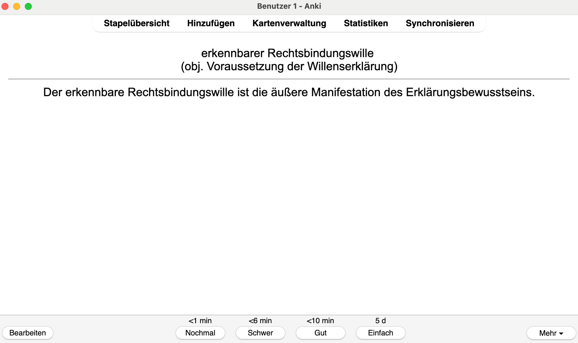 BGB AT Definitionen Jura Jurastudium Karteikarten 