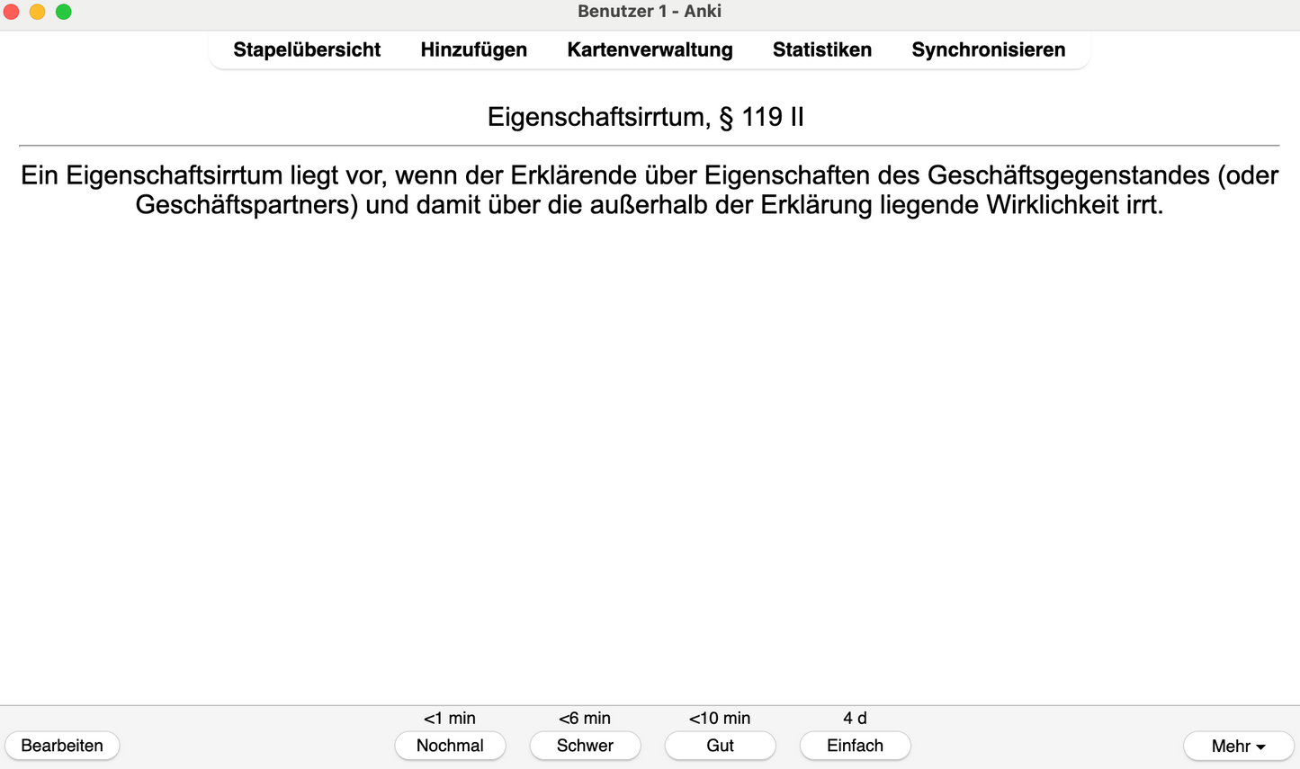 BGB AT Definitionen Jura Jurastudium Karteikarten 