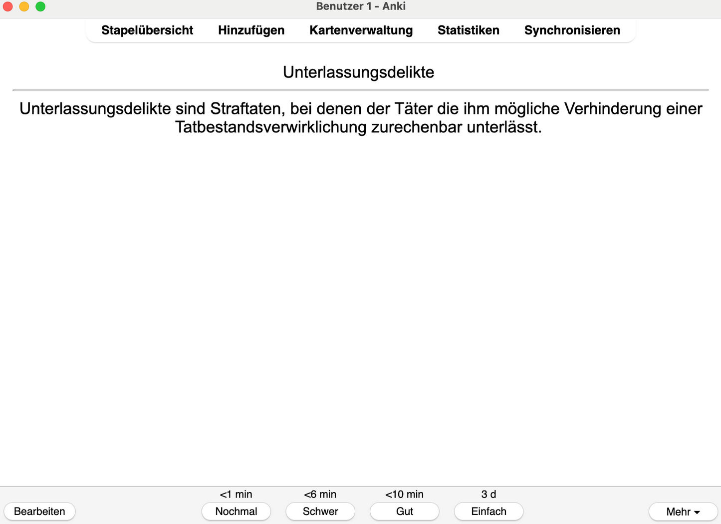 Strafrecht AT Definitionen Jura Jurastudent Karteikarten 