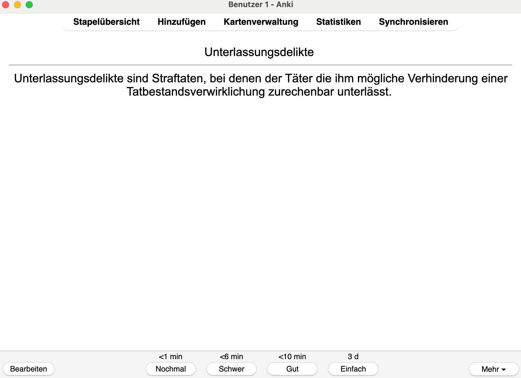 Strafrecht AT Definitionen Jura Jurastudent Karteikarten 