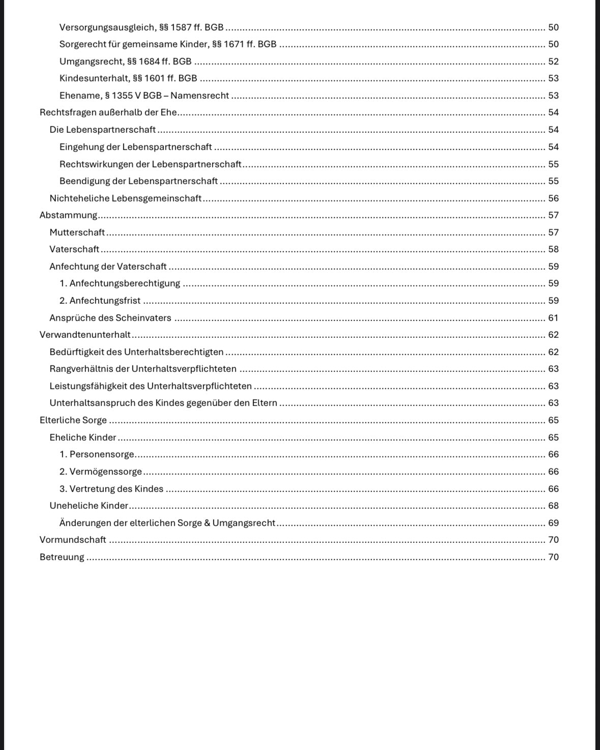 Familienrecht Skript