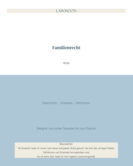 Familienrecht Skript