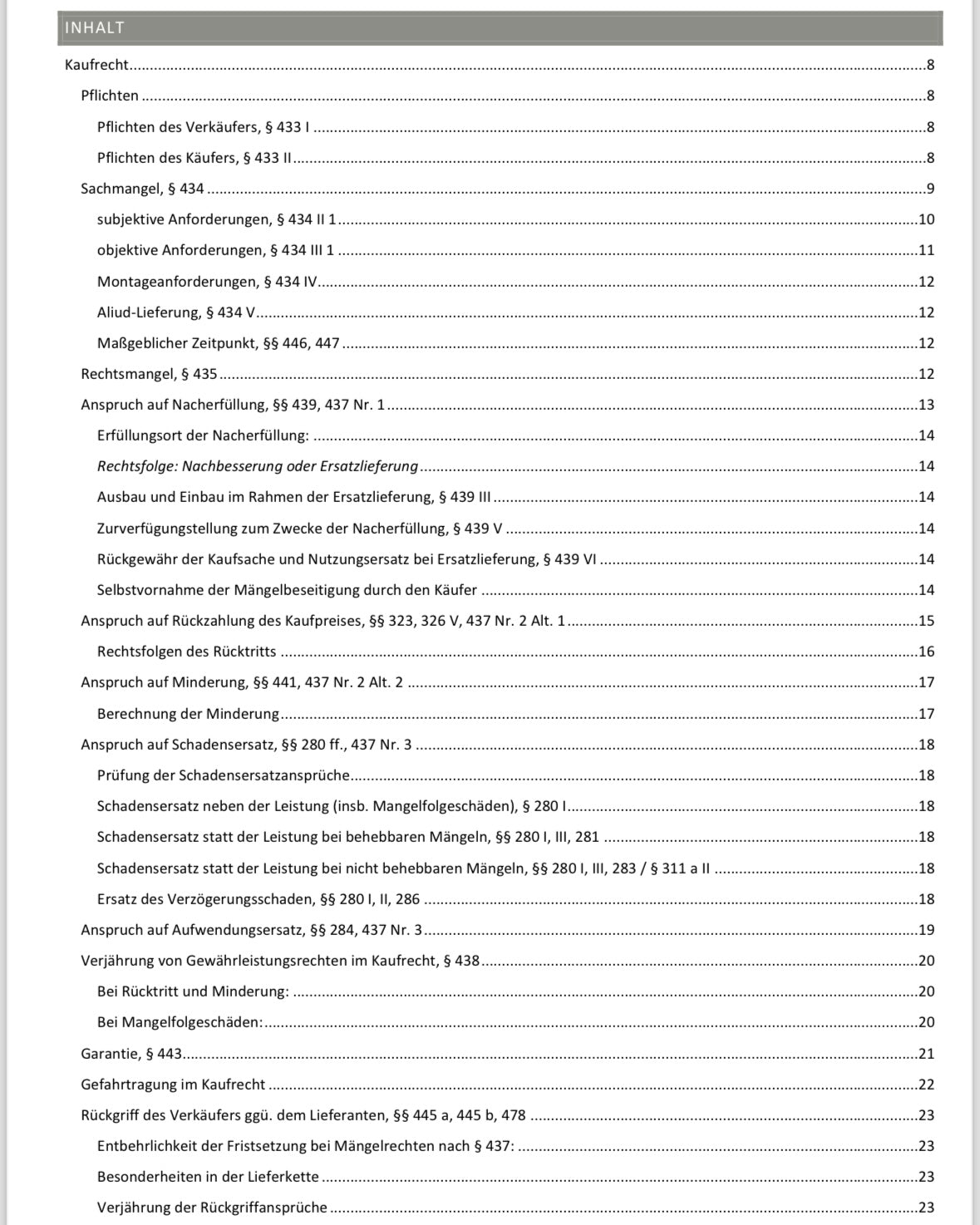 Lawmoon Skript für Student, Jurastudium, Schuldrecht BT