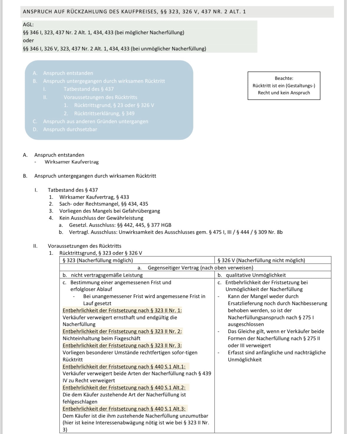 Lawmoon Skript für Student, Jurastudium, Schuldrecht BT