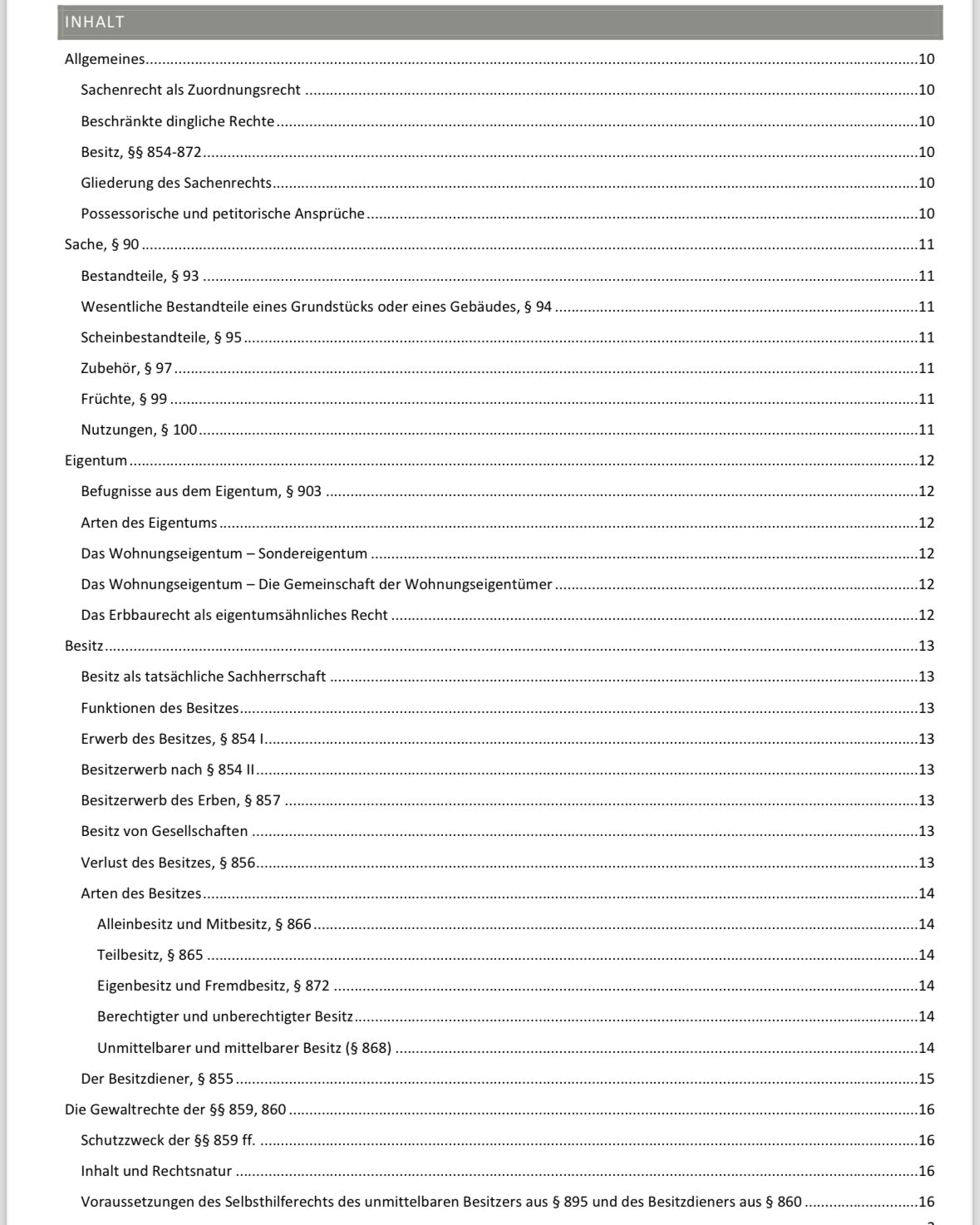 Lawmoon Skript für Student, Jurastudium, Sachenrecht