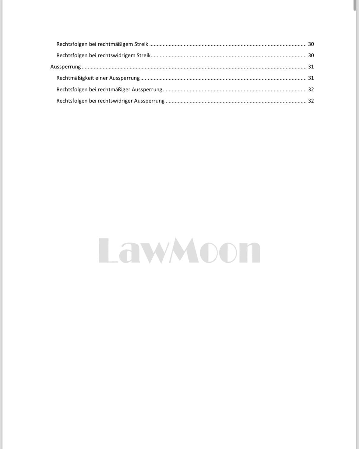 Lawmoon Skript für Student, Jurastudium, Arbeitsrecht