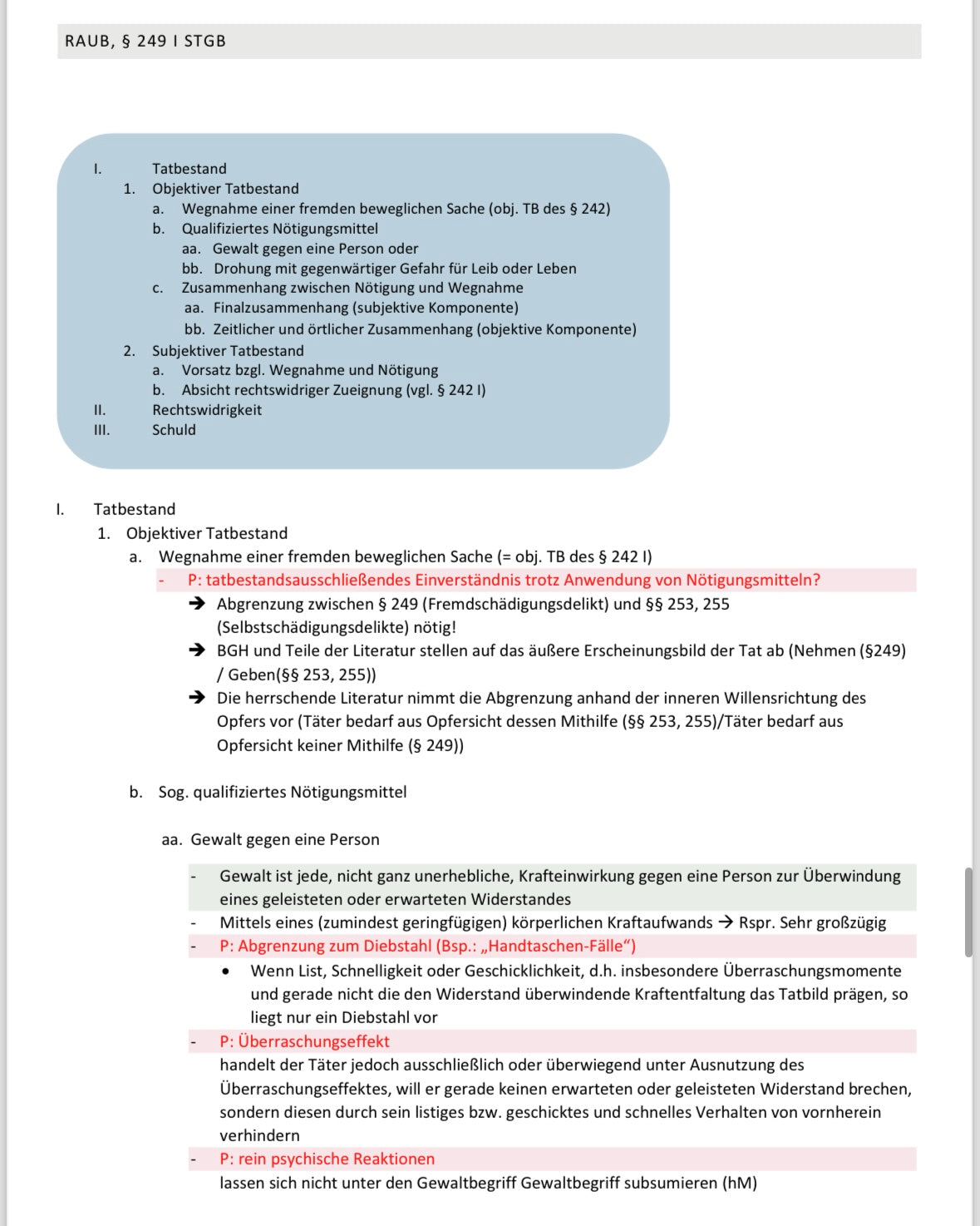 Lawmoon Skript für Student, Jurastudium, Strafrecht BT Vermögensdelikte (VD)