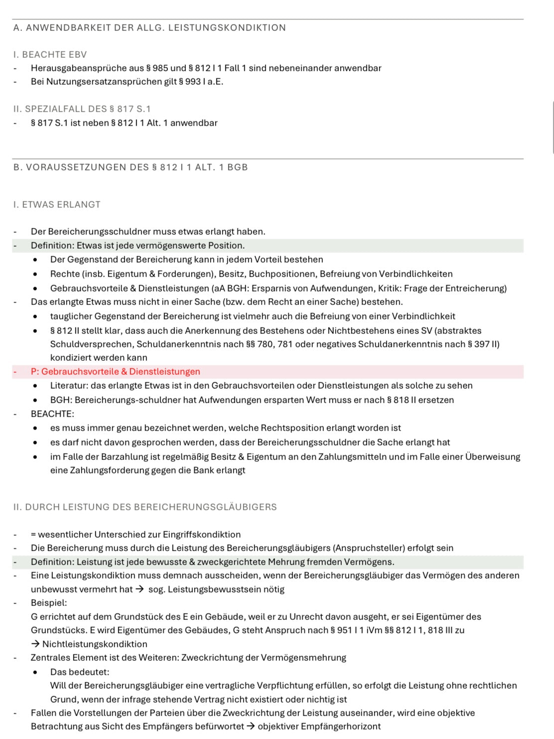 Schuldrecht BT, gesetzliche Schuldverhältnisse, GoA, Bereicheurngsrecht, Deliktsrecht, Leistungskondiktion, Delikt