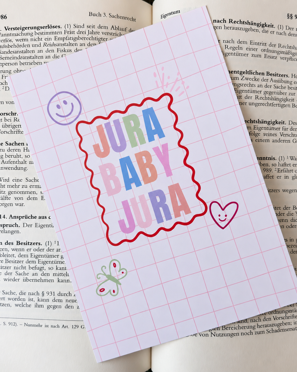 Jura, Jurageschenk, Geschenk für Juristen, Geschenk für Jurastudenten, Postkarte, Postkarte für Jura, Jurapostkarte, Jura Baby Jura