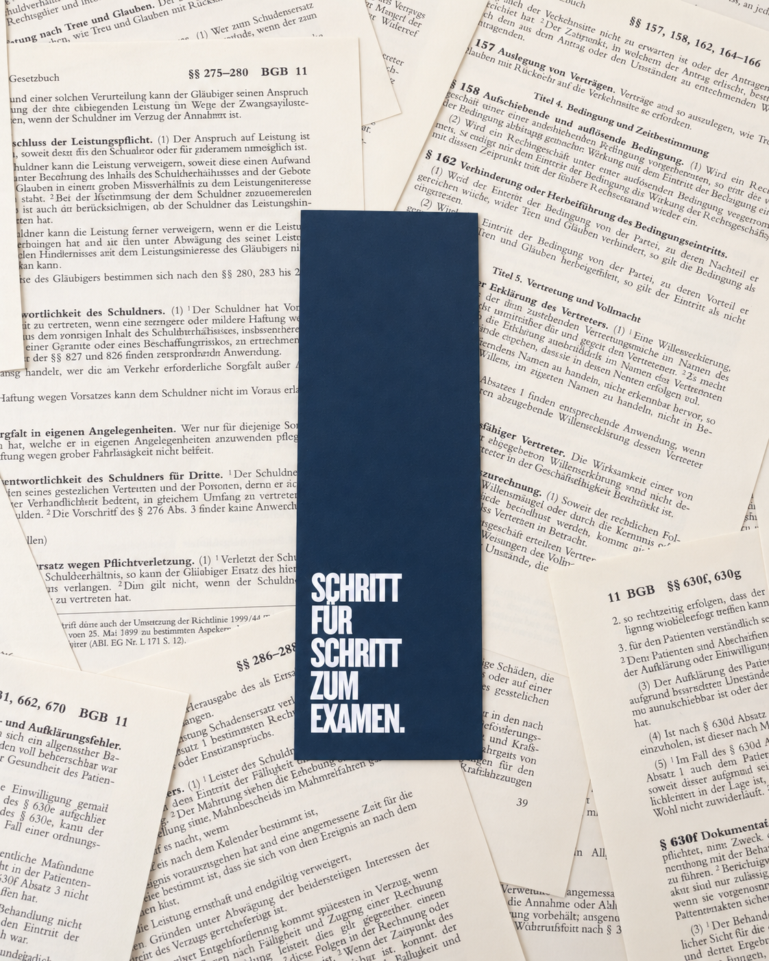 Lesezeichen, Jura, Juralesezeichen, Geschenk, Jurageschenk Schritt für Schritt zum Examen